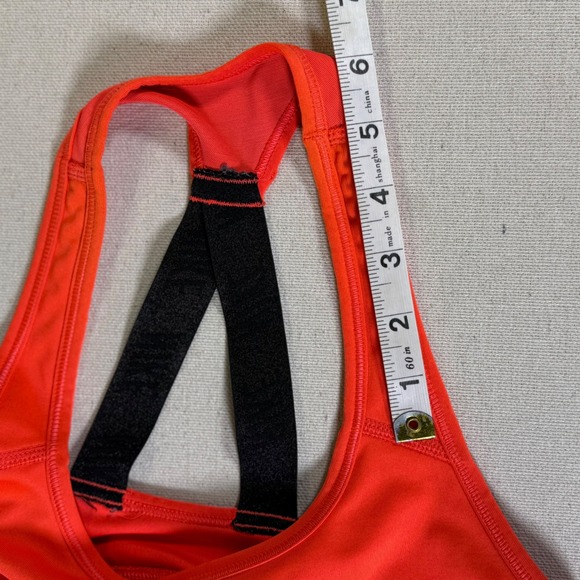 Nike Dri-FIT Just Do It Sports Bra Red Black Racerback Womens Small S - Picture 10 of 12